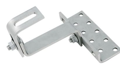 Gancio regolabile per tetti con tegole