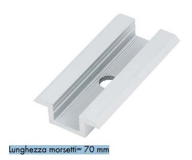 morsetto intermedio in alluminio