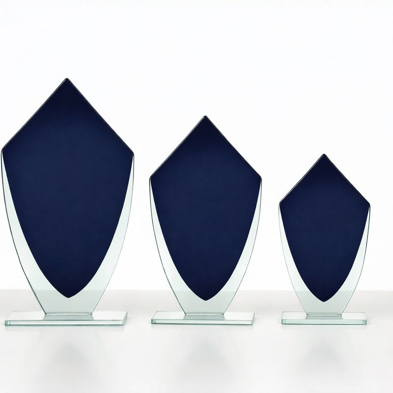 Glastrophäe " Navy" 3er Set mit Spiegeleffekt, ab € 6,50