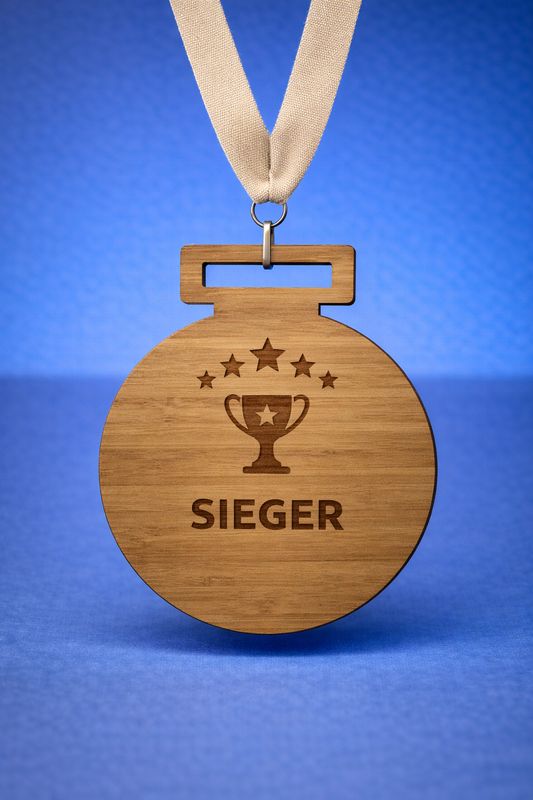 Holzmedaillen verschiedene Formen, ab € 3,60