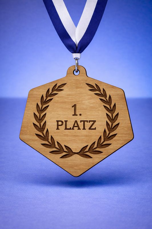 Holzmedaillen verschiedene Formen, ab € 3,60