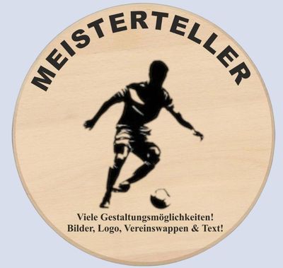 Meisterteller aus Buchenholz mit individueller Lasergravur in verschiedenen Größen