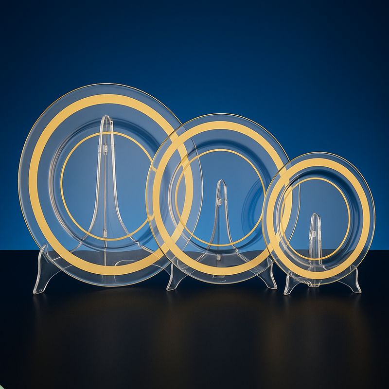 Kristallglas-Teller Gold Edition inkl. Tischaufsteller, ab € 20,00