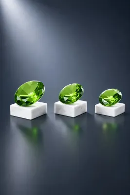 Glasdiamant Grün auf Marmorsockel, ab € 21,00 Grüner Glasdiamant mit facettiertem Schliff, wahlweise auf Marmorsockel oder in Geschenkbox