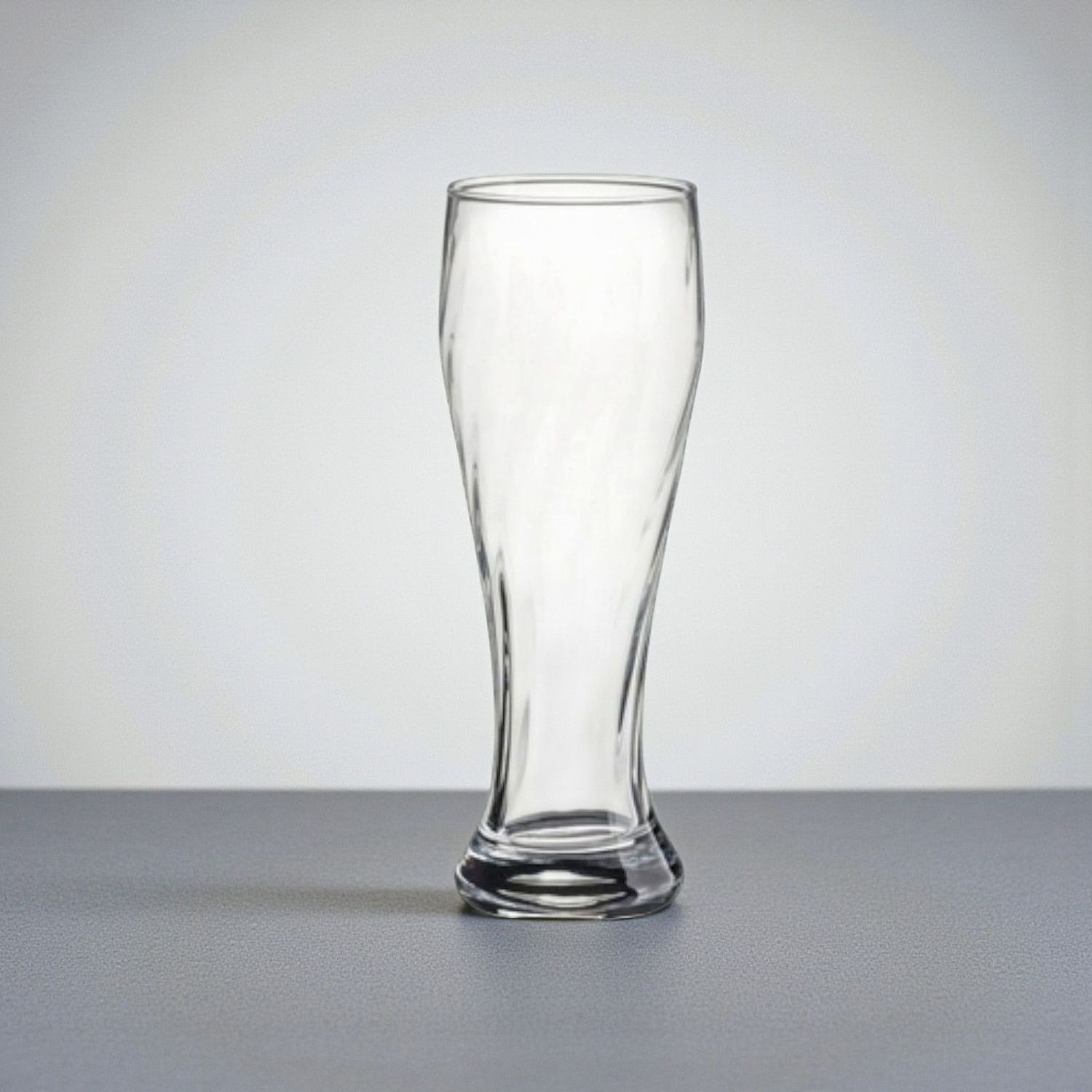 Weizenbierglas München aus Klarglas mit Rillenoptik in 0,5 Liter Ausführung