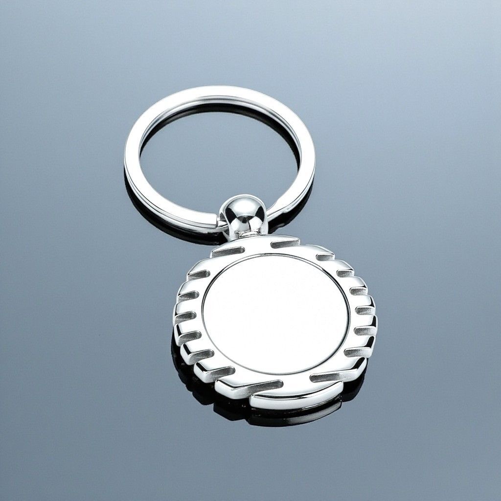 Schlüsselanhänger Metall mit Einkaufswagenchip, ab € 2,50 Metall Schlüsselanhänger mit Einkaufswagenchip und Emblem