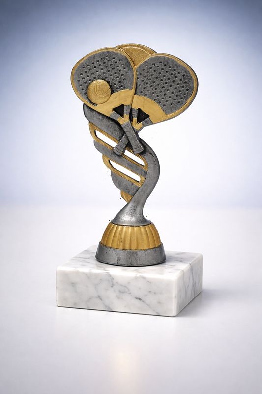 padel schraubfigur auf marmorsockel antik