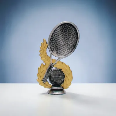 Tennis Schraubfigur „Racket“ ab € 3,60 Tennis Schraubfigur mit Schläger und Lorbeerkranz für Pokale