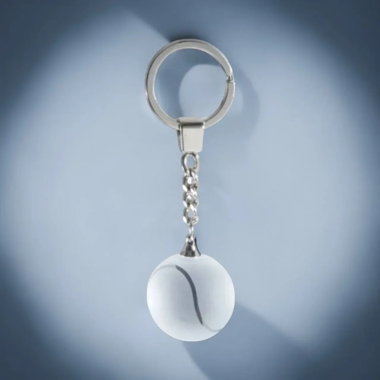 Tennis Schlüsselanhänger Glasball transparent