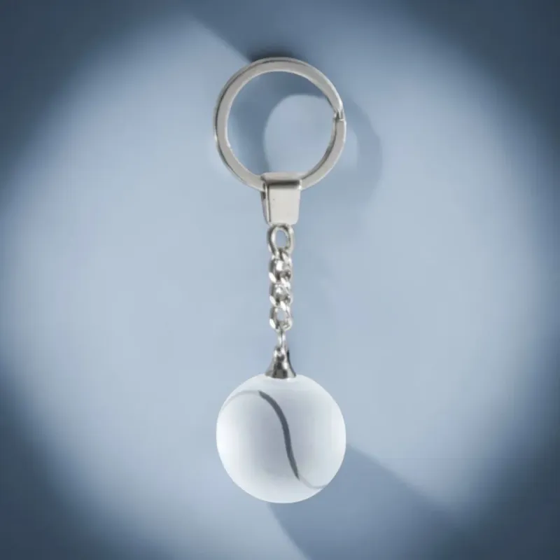 Tennis Schlüsselanhänger Glasball transparent