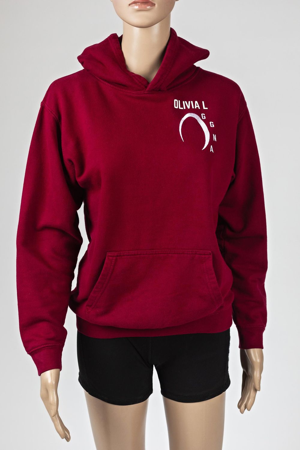 Hoodie with players name on front