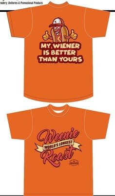 Better Than Yours T-Shirt Weenie Roast - Orange