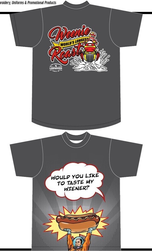 Wanna Taste? T-Shirt Weenie Roast - Grey