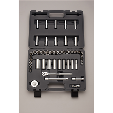 Wright Tool A29 - 1/4&quot; Drive 46 Piece 6 Point Standard &amp; Deep Socket Set