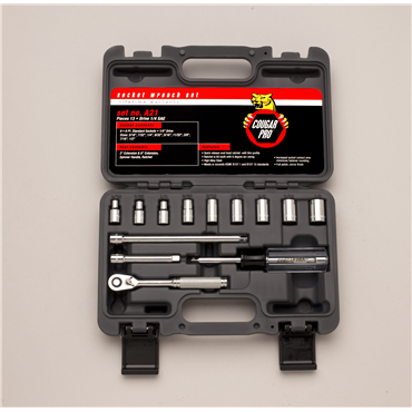 Wright Tool A21 - 1/4&quot; Drive 12 Piece 6 Point Standard Socket Set