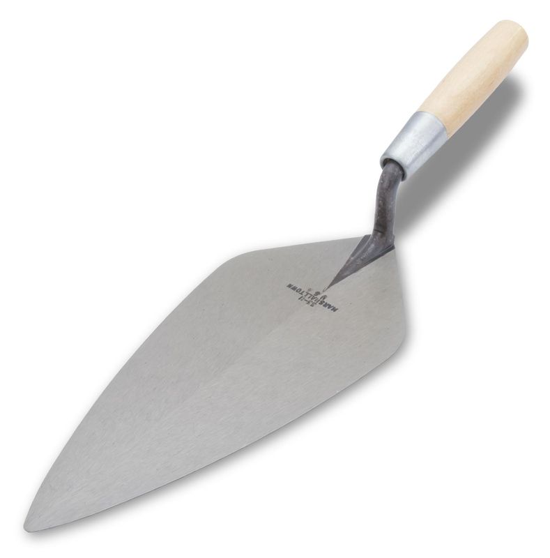 Marshalltown 10130 - London Brick Trowel w/ Wood Handle, 11&quot; x 4-7/8&quot;