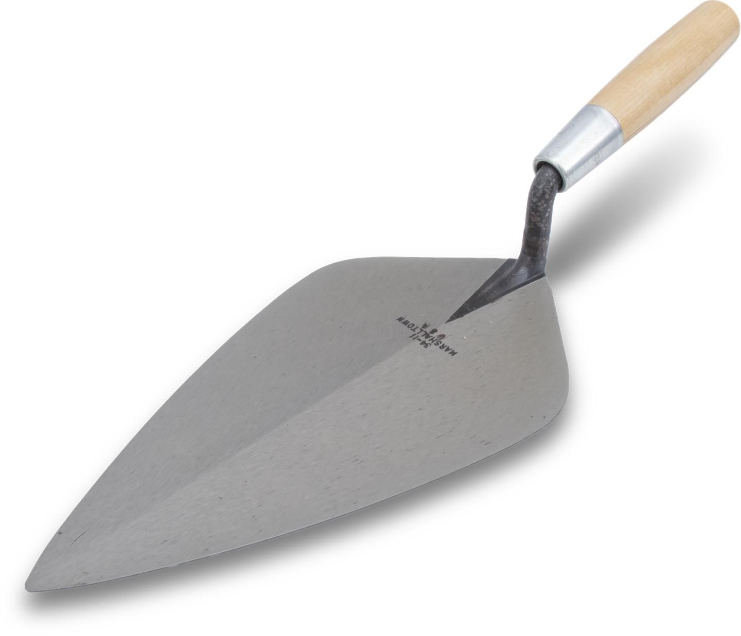 Marshalltown 10154 - London Wide Brick Trowel w/ Wood Handle, 12&quot; x 5-3/4&quot;