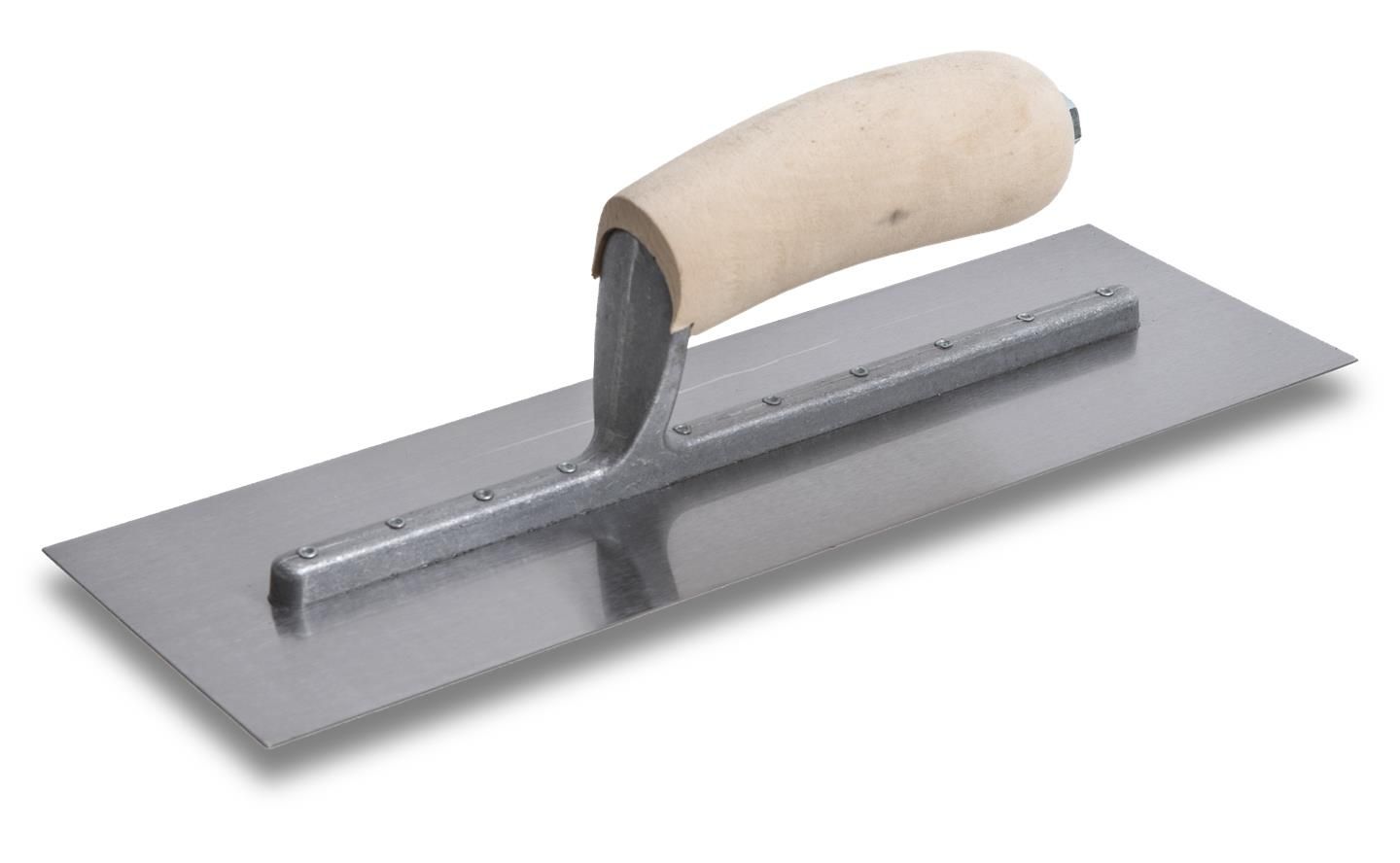 Marshalltown 13801 - QLT Finishing Trowel w/ Wood Handle, 12&quot; x 4&quot;, Stainless Steel
