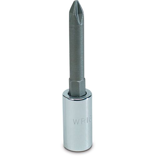 Wright Tool 2267 - 1/4&quot; Drive Standard Screwdriver Bit &amp; Socket, #1 Long Phillips