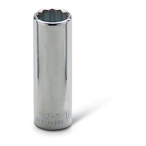 Wright Tool 36-09MM - 3/8&quot; Drive 12 Point Chrome Deep Metric Socket, 9MM