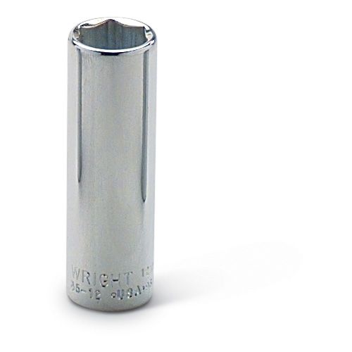 Wright Tool 35-13MM - 3/8&quot; Drive 6 Point Chrome Deep Metric Socket, 13MM