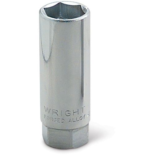 Wright Tool 3588 - 3/8&quot; Drive 6 Point Chrome Spark Plug Holding Socket, 18MM