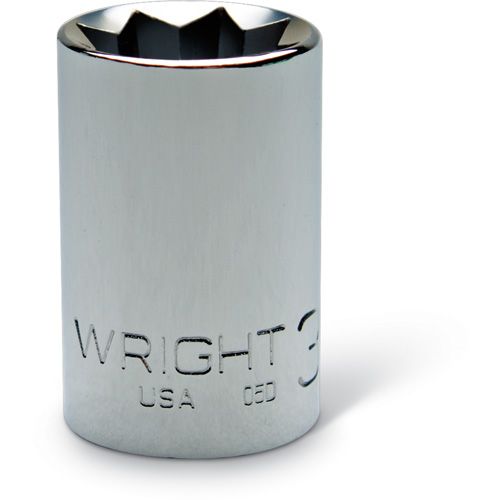 Wright Tool 3314 - 3/8&quot; Drive Special 8 Point Chrome Socket, 7/16&quot;