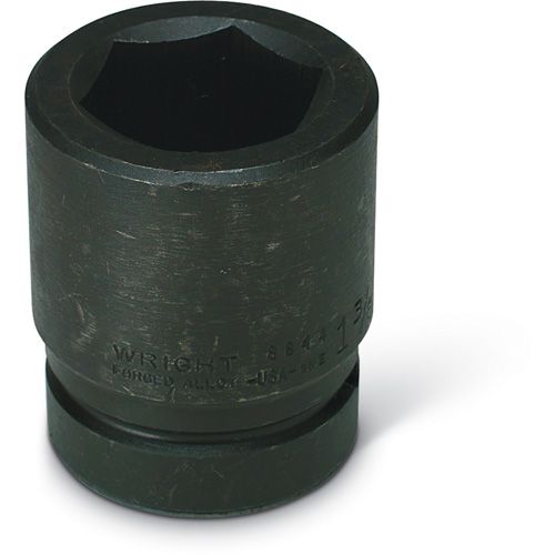 Wright Tool 8897 - 1&quot; Drive 6 Point Standard Impact Socket, 3-1/8&quot;