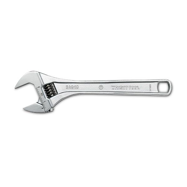 Wright Tool 9AC04 - Chrome Adjustable Wrench, 4&quot;