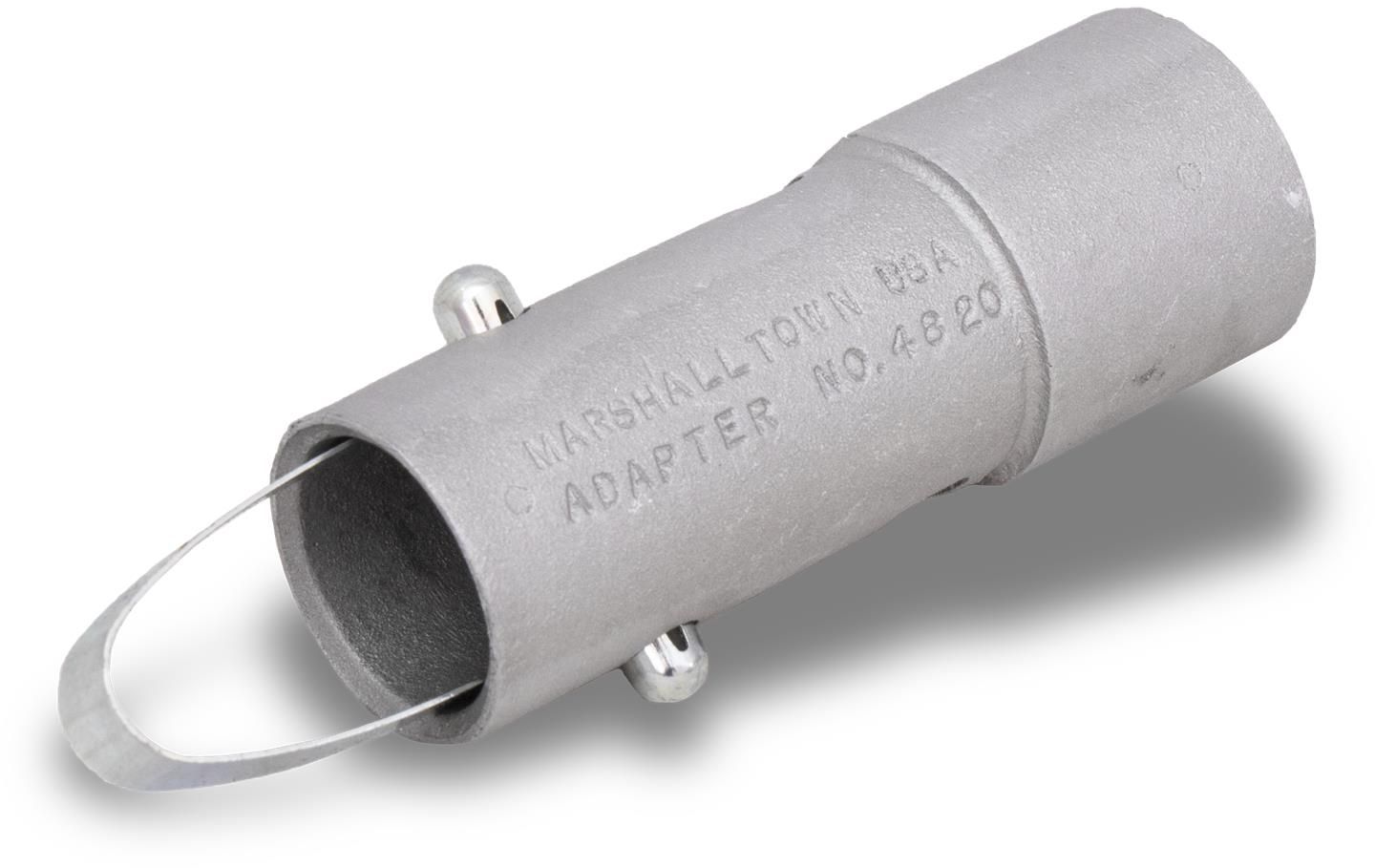 Marshalltown 14820 - Push Button Handle Adapter, Female Threaded, 1-3/8&quot; &amp; 1-3/4&quot;