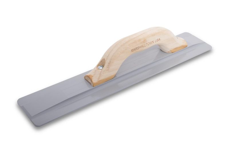 Marshalltown 14604 - Beveled End Magnesium Hand Float, 16&quot; x 3-1/8&quot;, Wood Handle