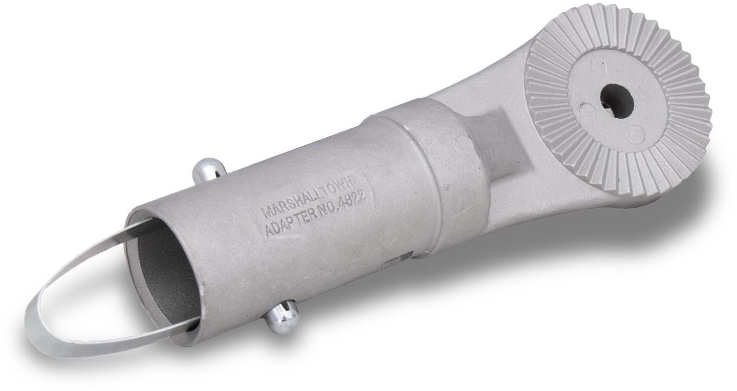 Marshalltown 14822 - Push Button Handle Adapter, Bull Float, 1-3/8&quot; &amp; 1-3/4&quot;