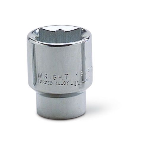 Wright Tool 4336 - 1/2&quot; Drive Special 8 Point Chrome Square Socket, 1-1/8&quot;