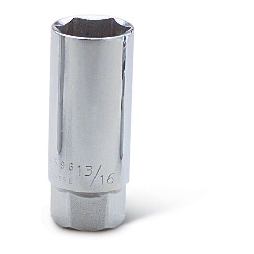Wright Tool 4590 - 1/2&quot; Drive 6 Point Chrome Spark Plug Holding Socket, 5/8&quot;