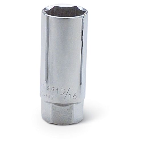 Wright Tool 4530 - 1/2&quot; Drive 6 Point Chrome Deep Socket, 15/16&quot;