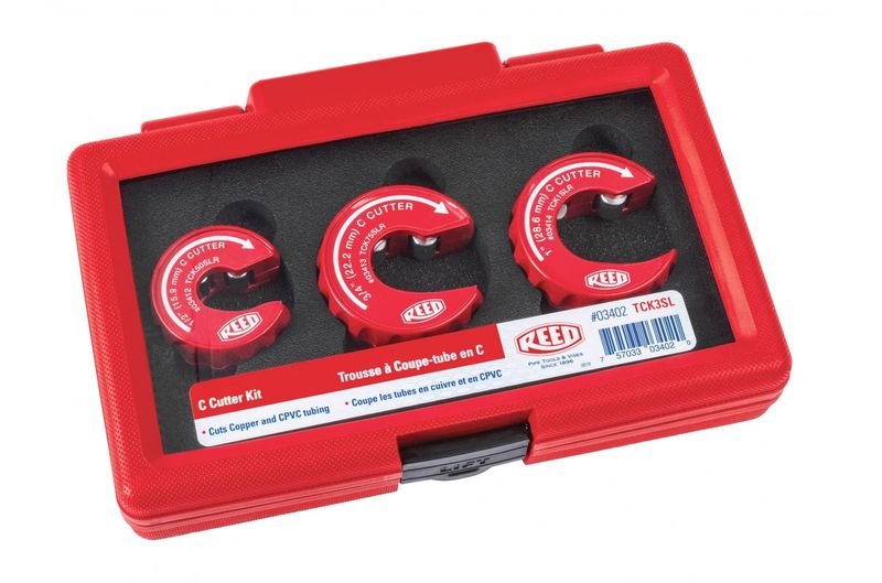 REED 03402 - Spring Loaded Copper Tubing Cutter Kit, TCK3SL