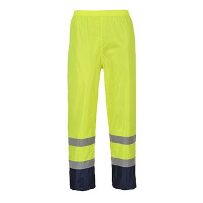 Portwest H444YBRXL - Hi-Vis Contrast Rain Pants, XL