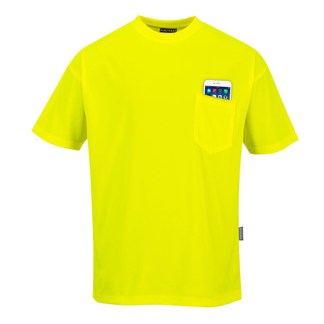 Portwest S578 LY - T-SHIRT HI-VIS PLAIN YELLOW L