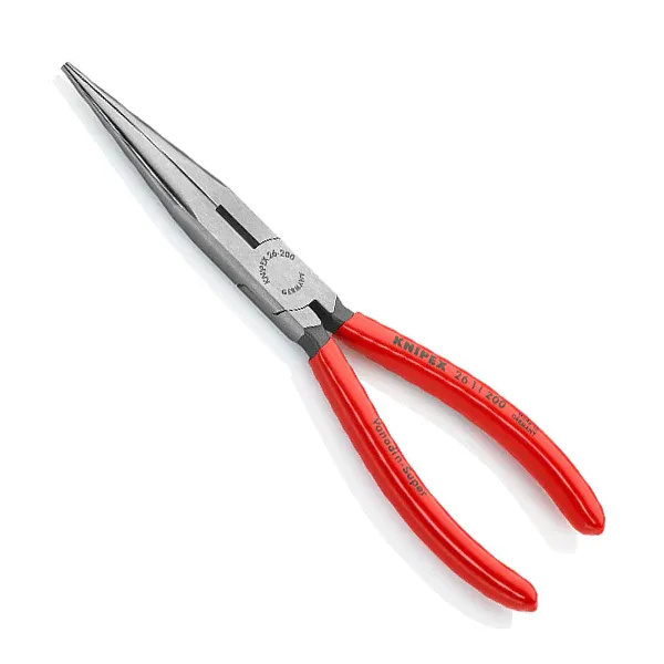 Knipex 2611200SBA - LONG NOSE PLIERS W/CUTTER 200