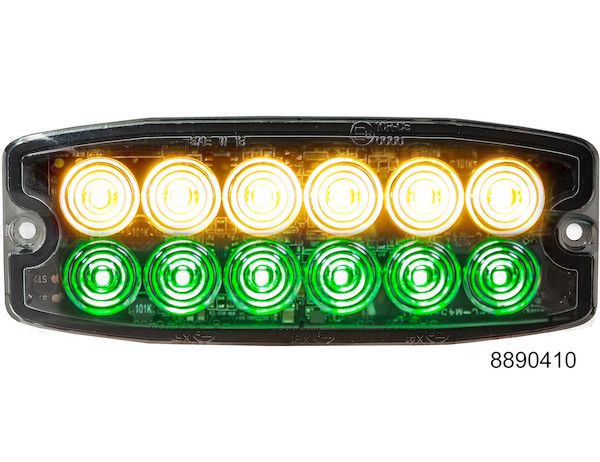 Buyers 8890410 - STROBE LIGHT ULTRA THIN AM/GRN