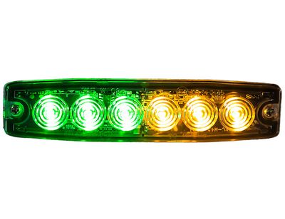 Buyers 8892210 - LED STROBE ULTRA THIN 5" GRN/AM