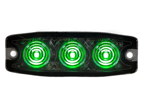 Buyers 8892239 - LED STROBE ULTRA THIN 3.5" GREEN
