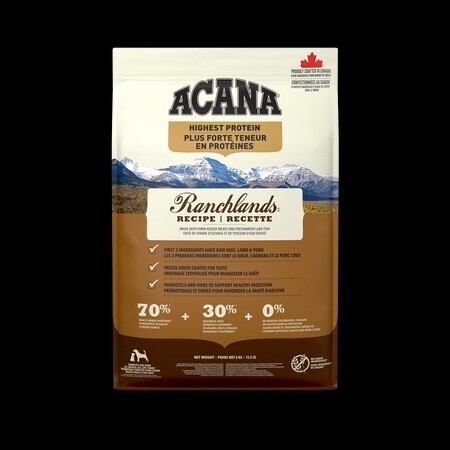 KV ACANA DOG RANCHLANDS 11.4KG