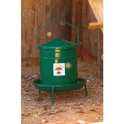 UC POULTRY FEEDER GREEN ENAMELLED 10L