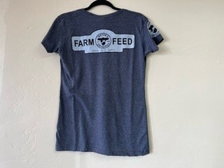 MDA BLUE V NECK SHIRT