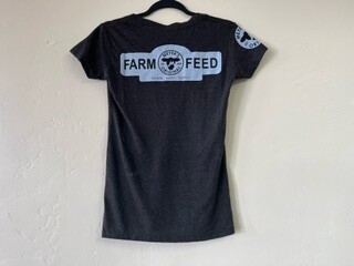 MDA GREY V NECK LADIES SHIRT