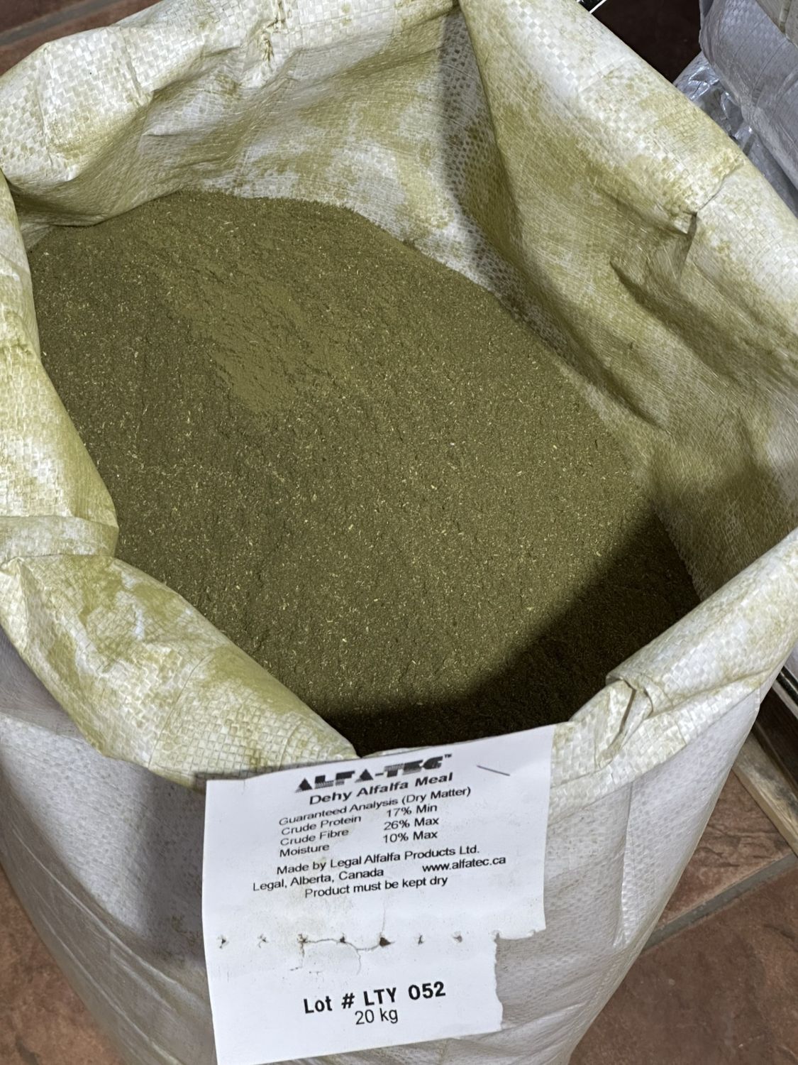 AT ALFALFA MEAL DEHYDRATED 20KG
