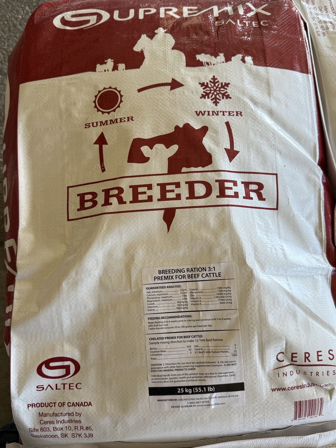 CI SUPRREMIX BREEDER MINERAL BAG 25KG