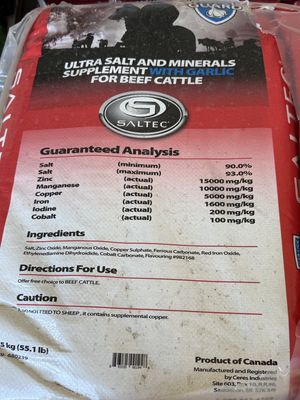 CI SALTEC ULTRA TM W/GARLIC BAG 25KG