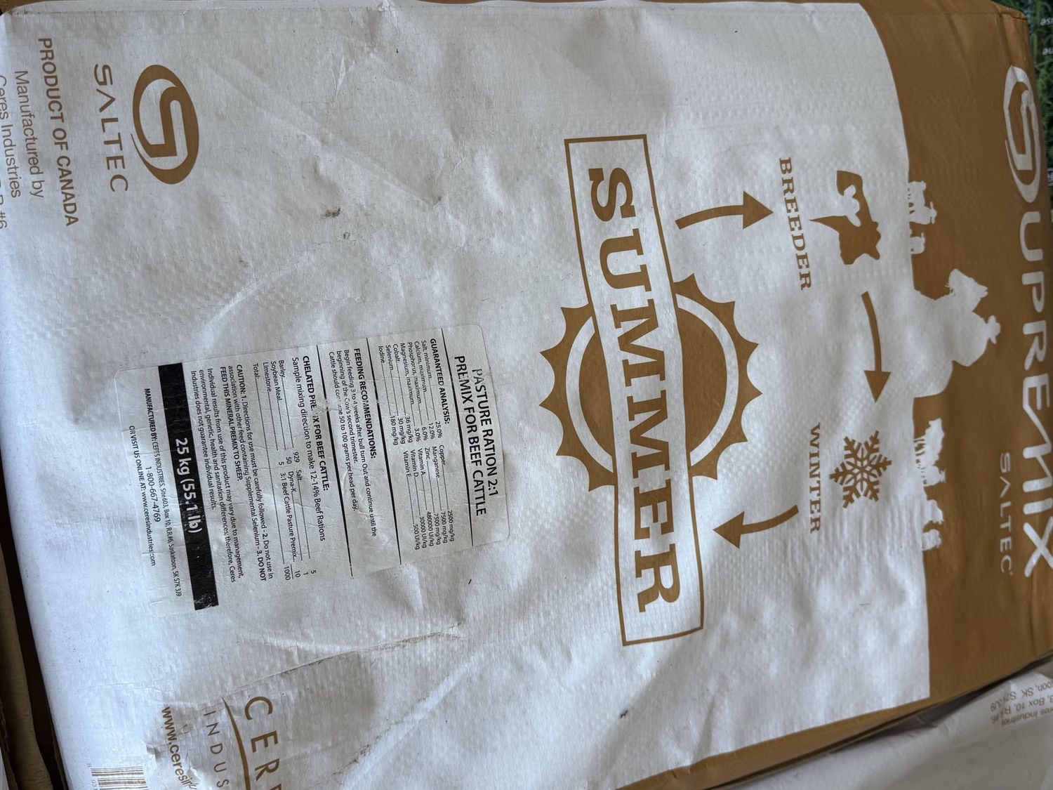 CI MINERAL SUMMER PASTURE GARLIC 2:1 25KG